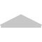 Ekena Millwork Peaked Cap Smooth Architectural PVC Combination Pediment, 82"W x 27-3/8"H x 2-3/4"P (Pitch 6/12) PEDPC082X275PKC00 - alternate 3